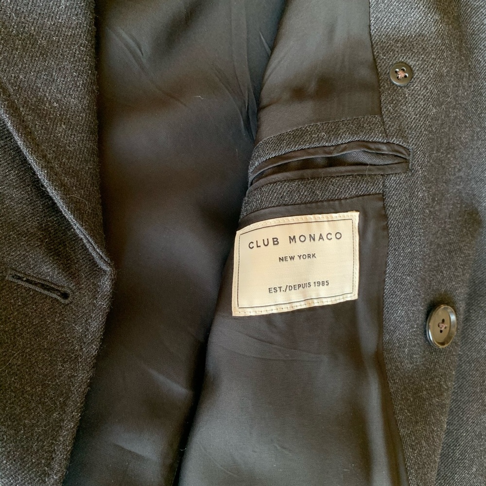 Club Monaco double breasted overcoat - Picture 4 of 5